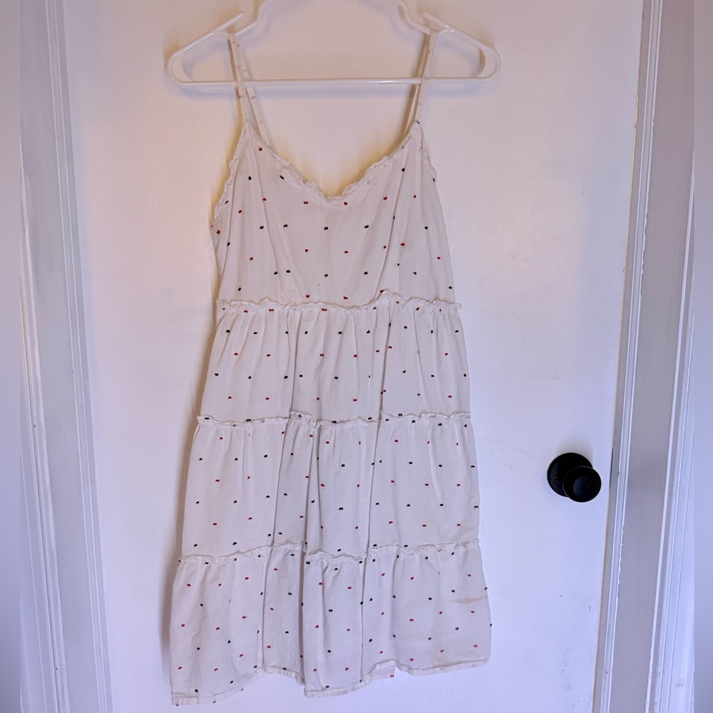 White Polka Dot Summer Dress